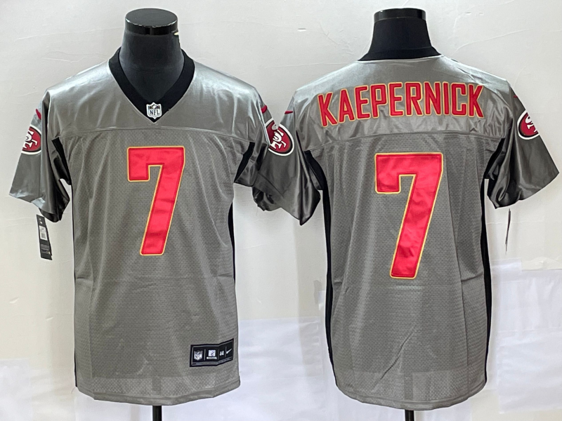 Men's San Francisco 49ers Colin Kaepernick #7 Grey Jersey
